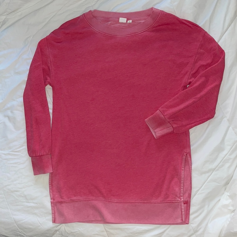 Distressed-Style Pink Gap Sweatshirt